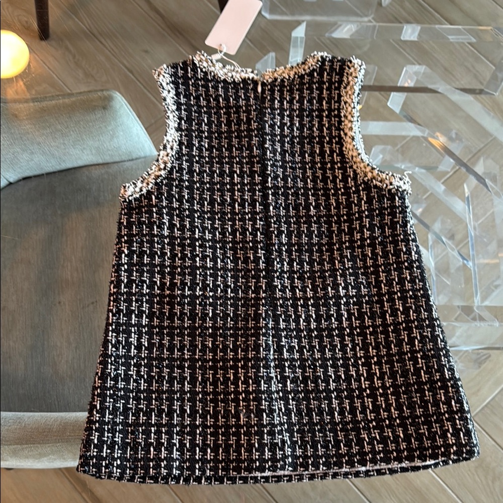 Le Mo Mo Toddler Black and White Tweed Dress. Size 3. NWT - Picture 4 of 4